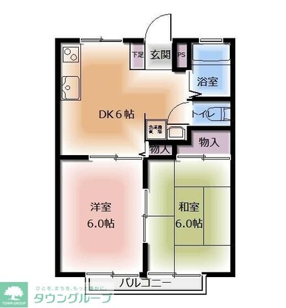 ローズヒルIIの物件間取画像